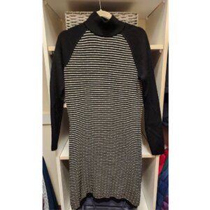 Title Nine Sweater Dress | Black & White | Size Large